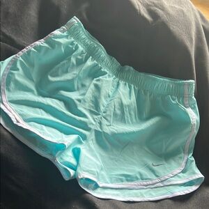 Nike Women's Light Blue Athletic Shorts